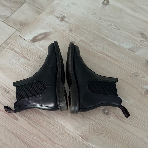 Dr. Martens Black Ankle Boots with Elastic Panels - Picture 8 of 13